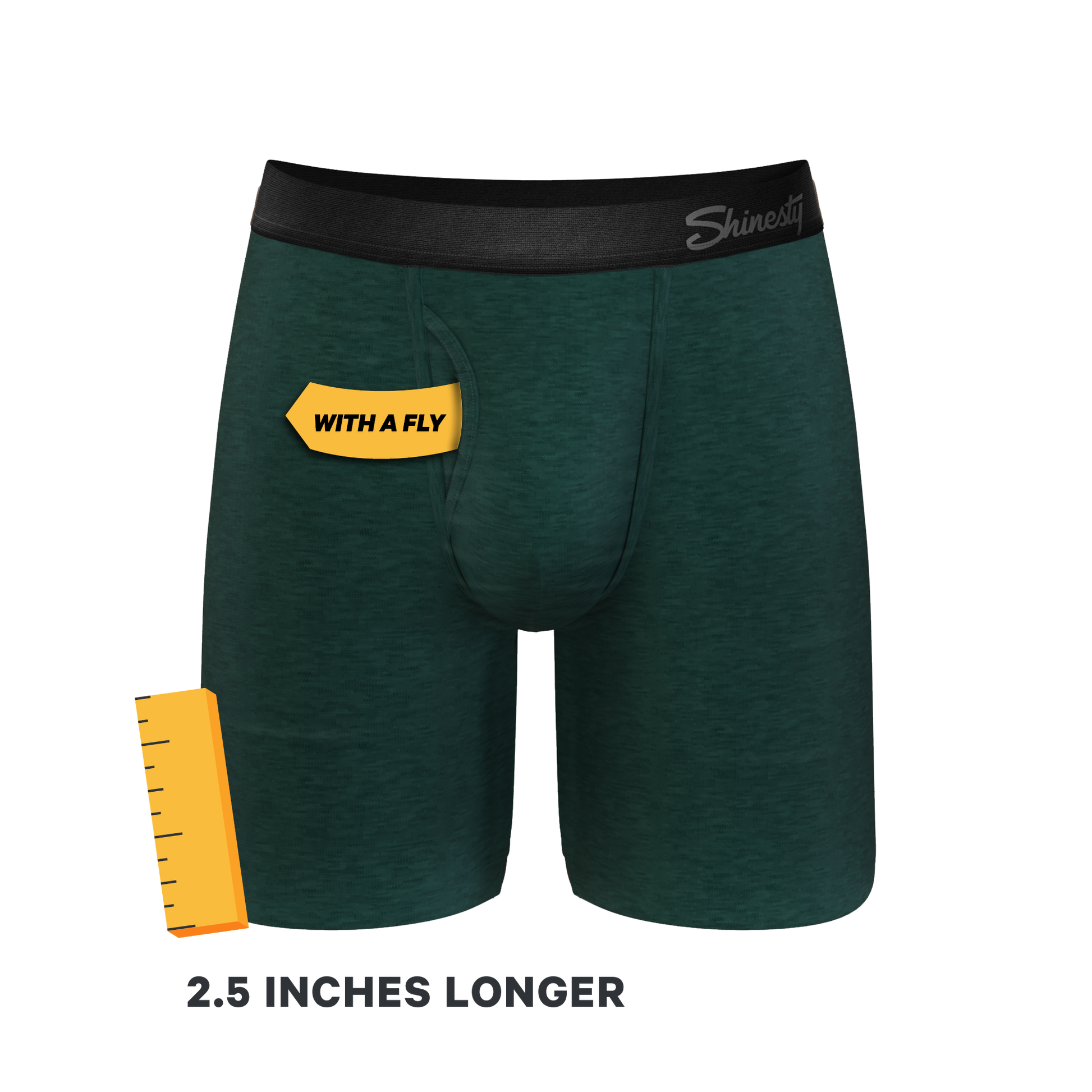  The Tree Falls | Forest Green Long Leg Ball Hammock® Pouch Underwear With Fly