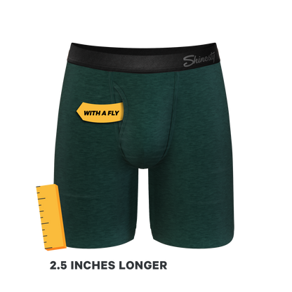  The Tree Falls | Forest Green Long Leg Ball Hammock® Pouch Underwear With Fly