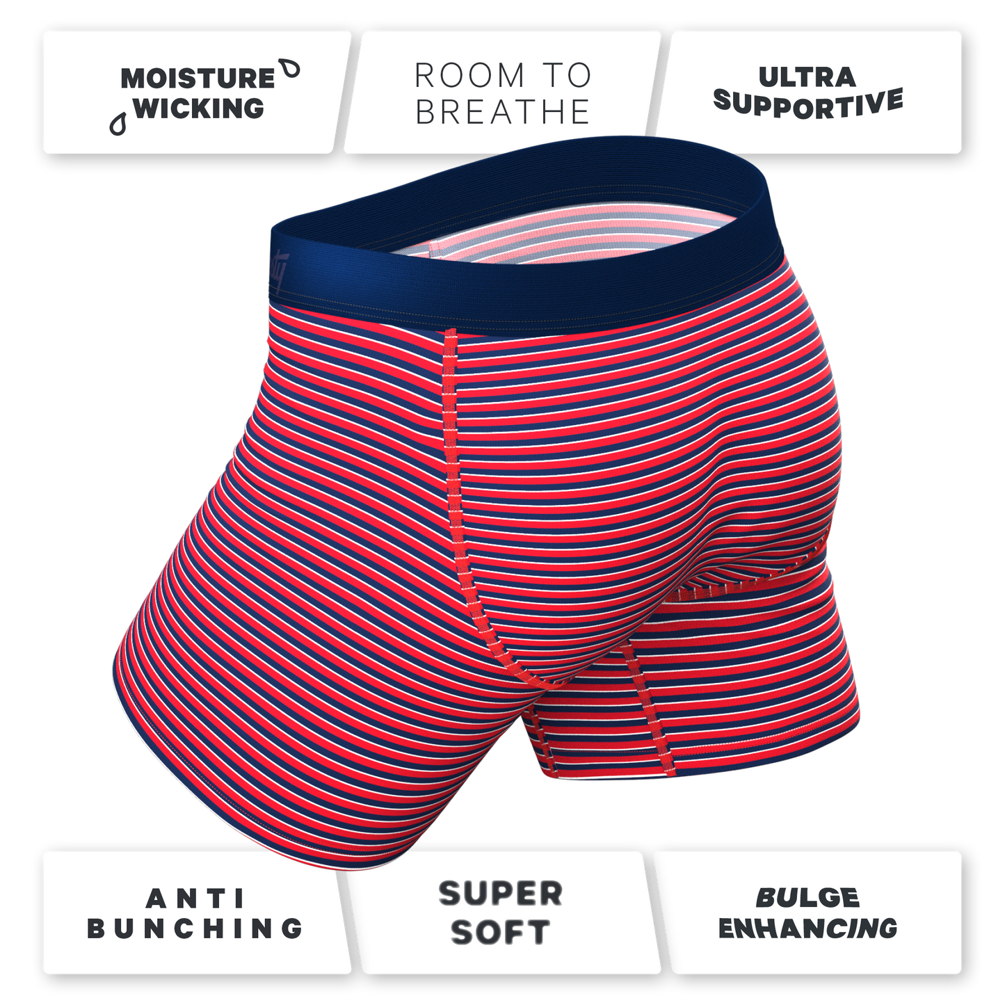  The US Of A | USA Stripe Ball Hammock® Pouch Underwear