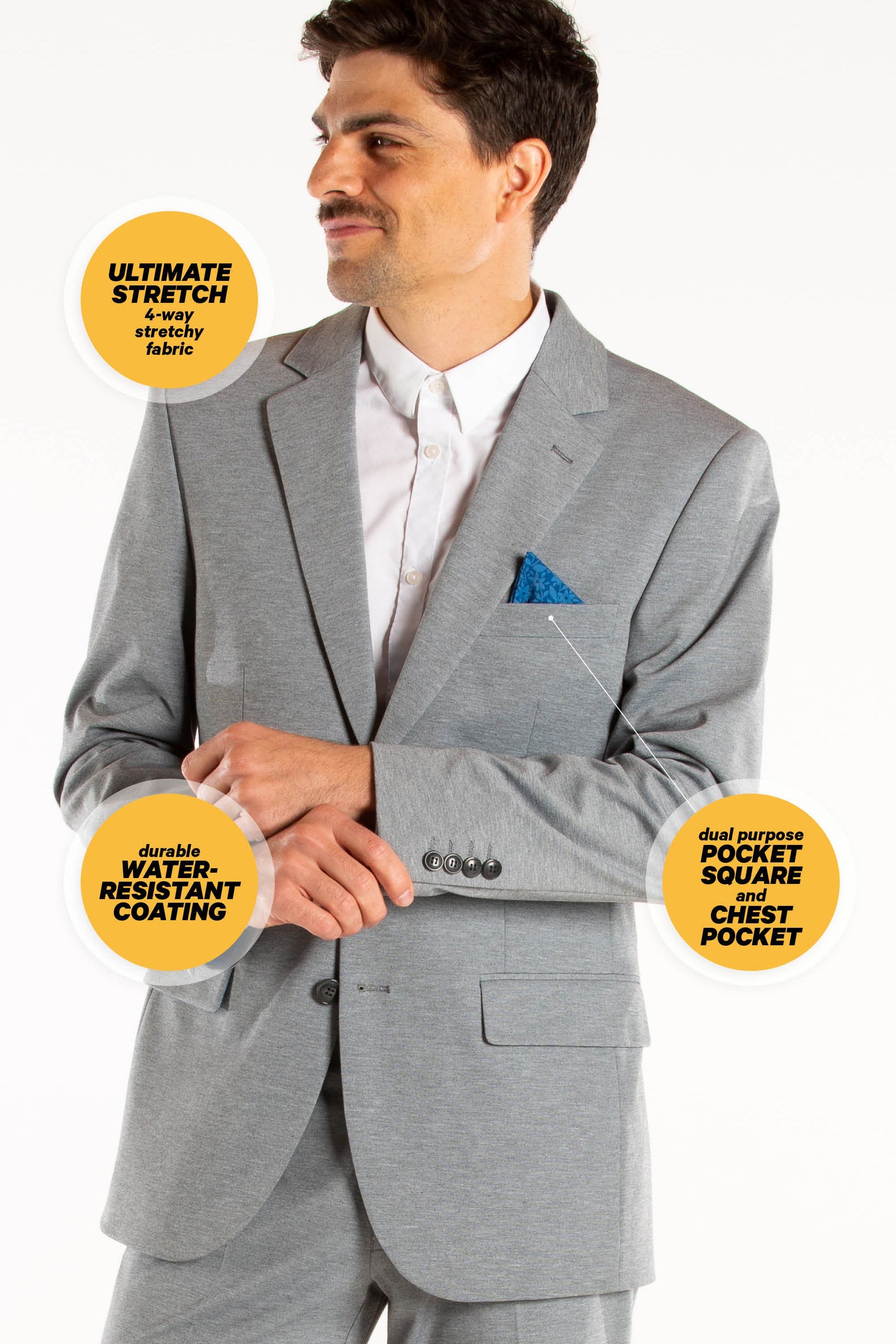  The Shoreline | Blue Floral Ultimate Suit