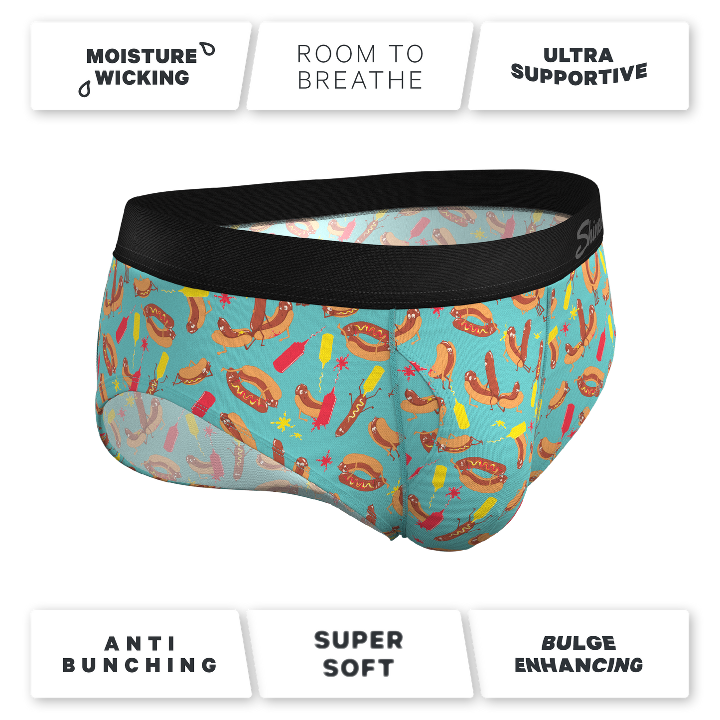  The Use A Condiment | Hot Dogs Ball Hammock® Pouch Underwear Briefs