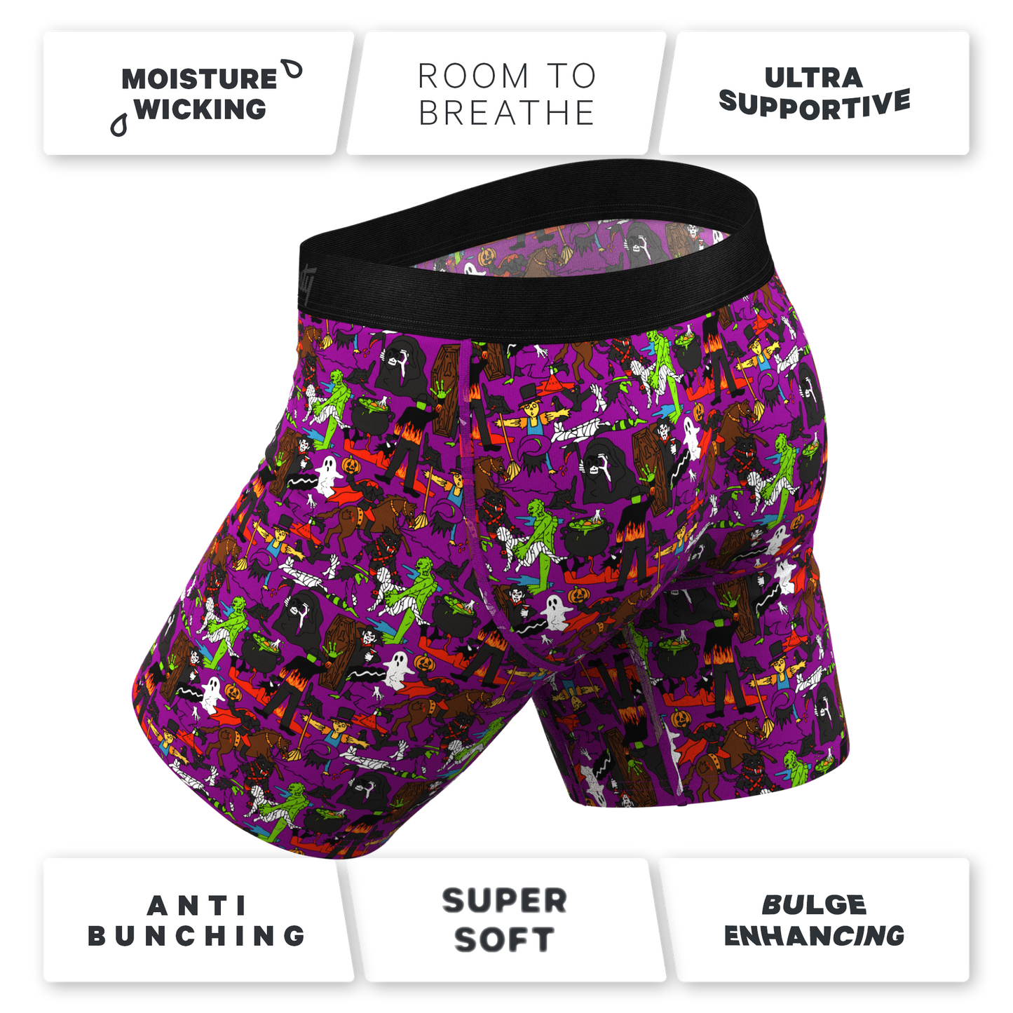  The Wet Nightmare | Halloween Characters Long Leg Ball Hammock® Pouch Underwear With Fly