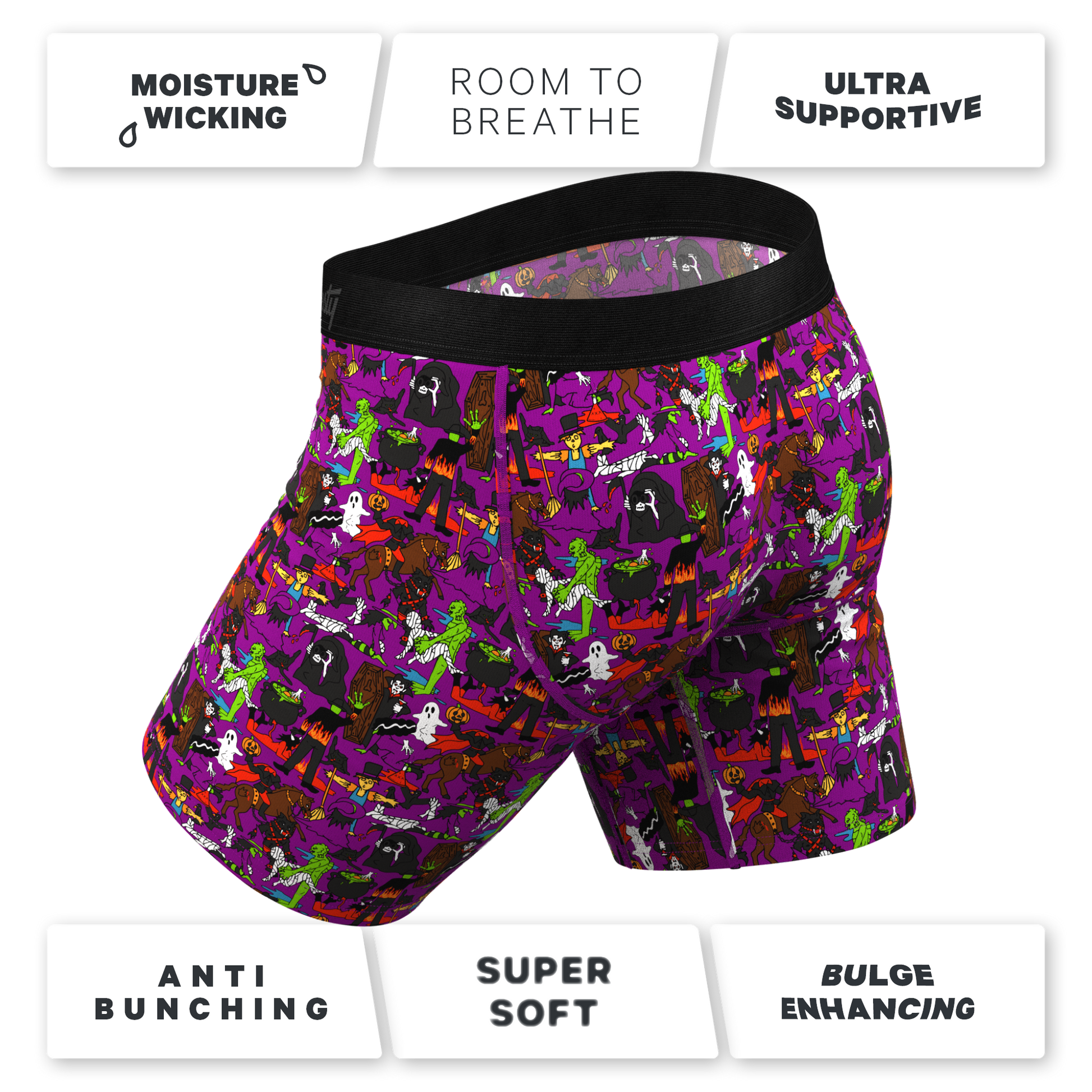  The Wet Nightmare | Halloween Characters Long Leg Ball Hammock® Pouch Underwear With Fly