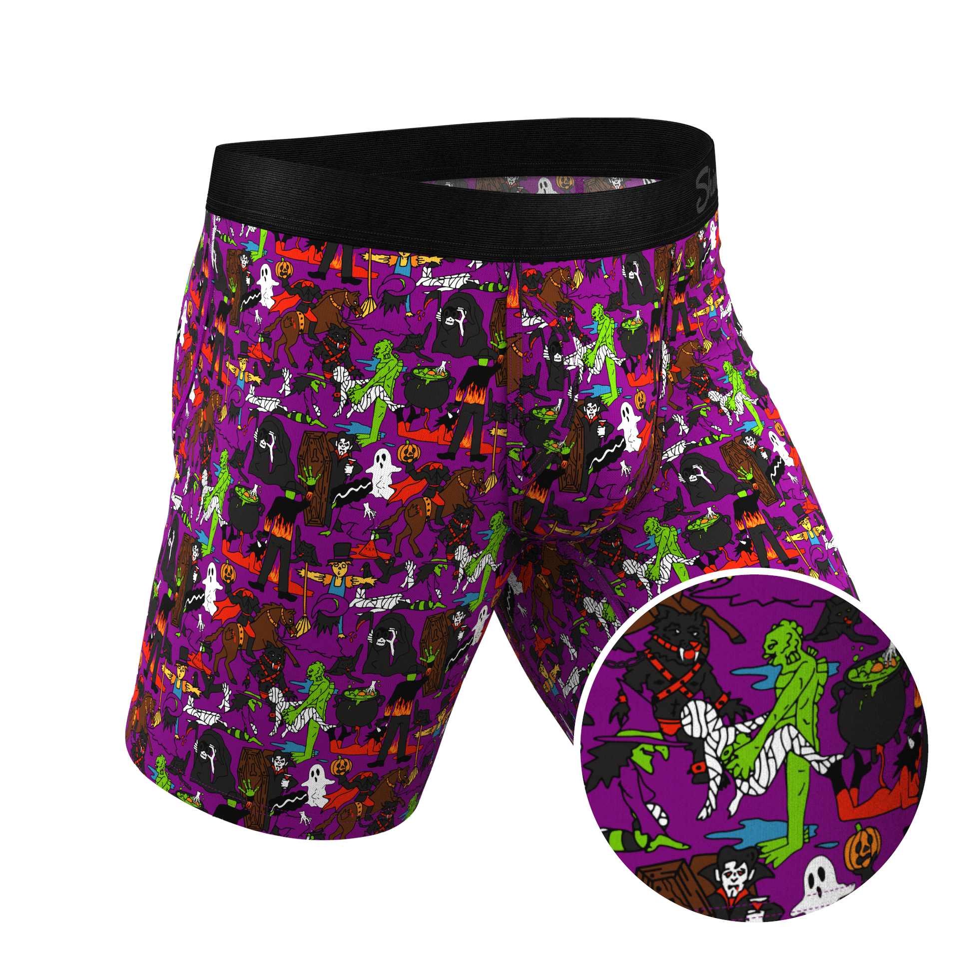  The Wet Nightmare | Halloween Characters Long Leg Ball Hammock® Pouch Underwear With Fly