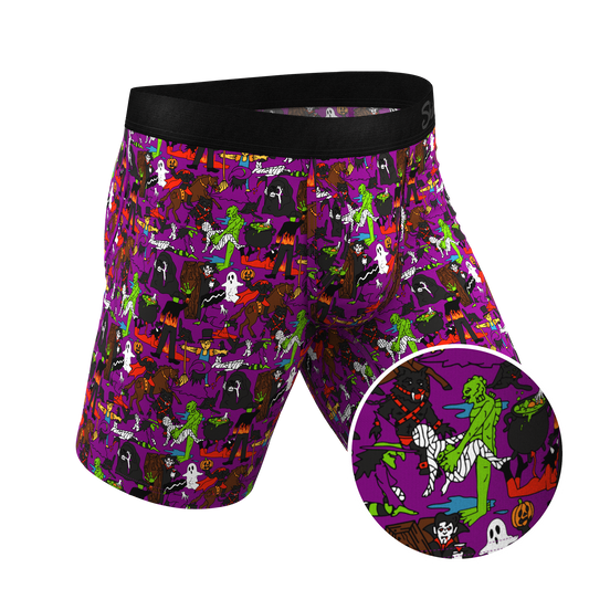  The Wet Nightmare | Halloween Characters Long Leg Ball Hammock® Pouch Underwear With Fly