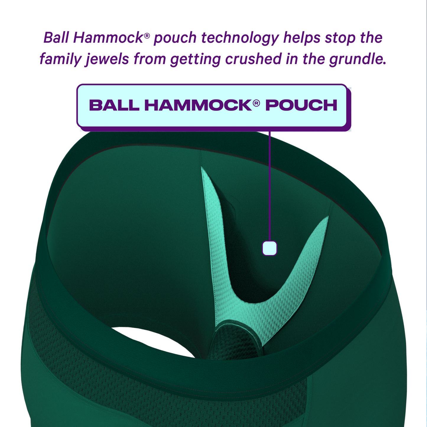  The Young Grasshopper | Green ParadICE™ Cooling Ball Hammock® Pouch Underwear