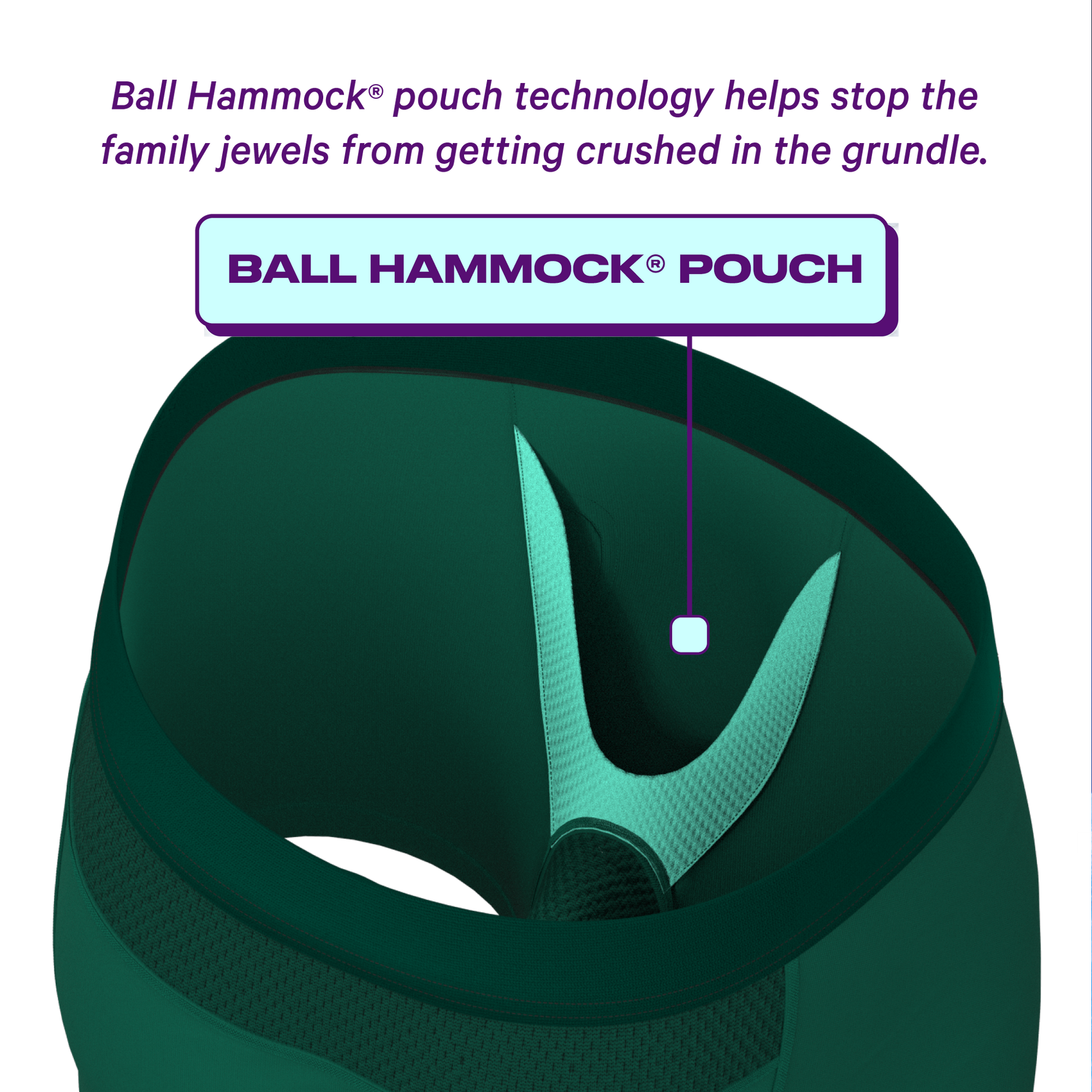  The Young Grasshopper | Green ParadICE™ Cooling Ball Hammock® Pouch Underwear