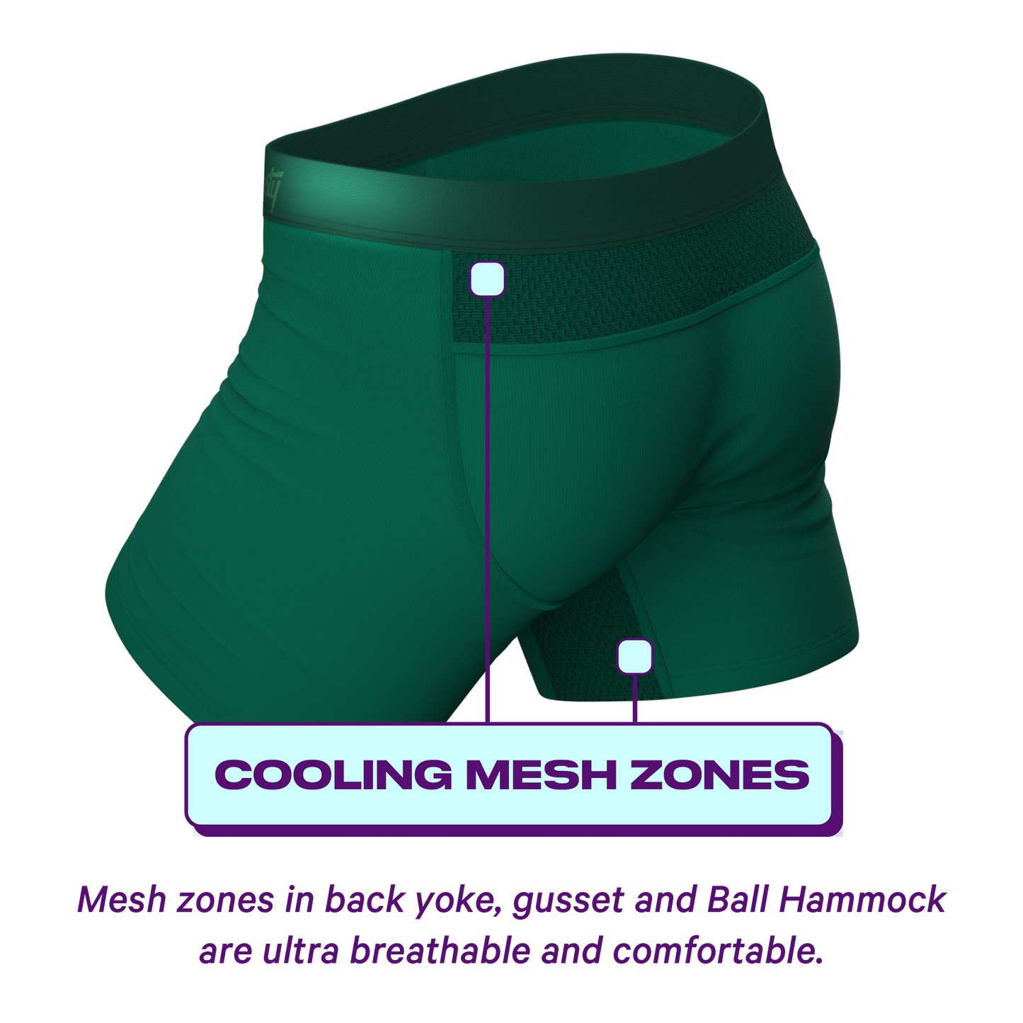  The Young Grasshopper | Green ParadICE™ Cooling Ball Hammock® Pouch Underwear