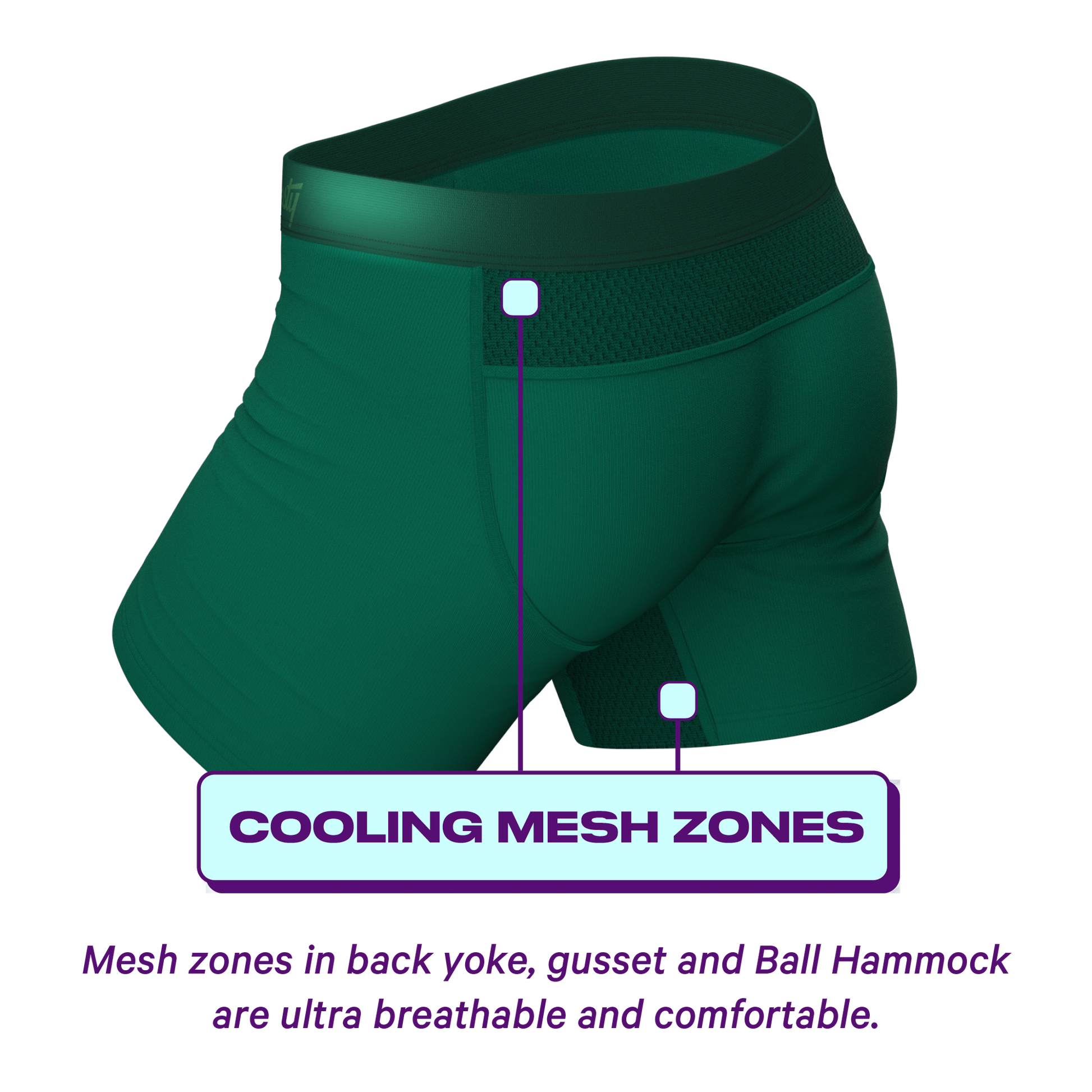  The Young Grasshopper | Green ParadICE™ Cooling Ball Hammock® Pouch Underwear
