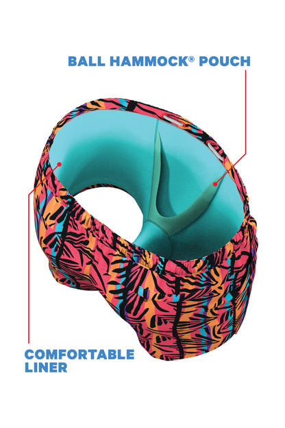  The Bay Breeze | Tropical Neon Ball Hammock® Pouch 5" Swim Trunks