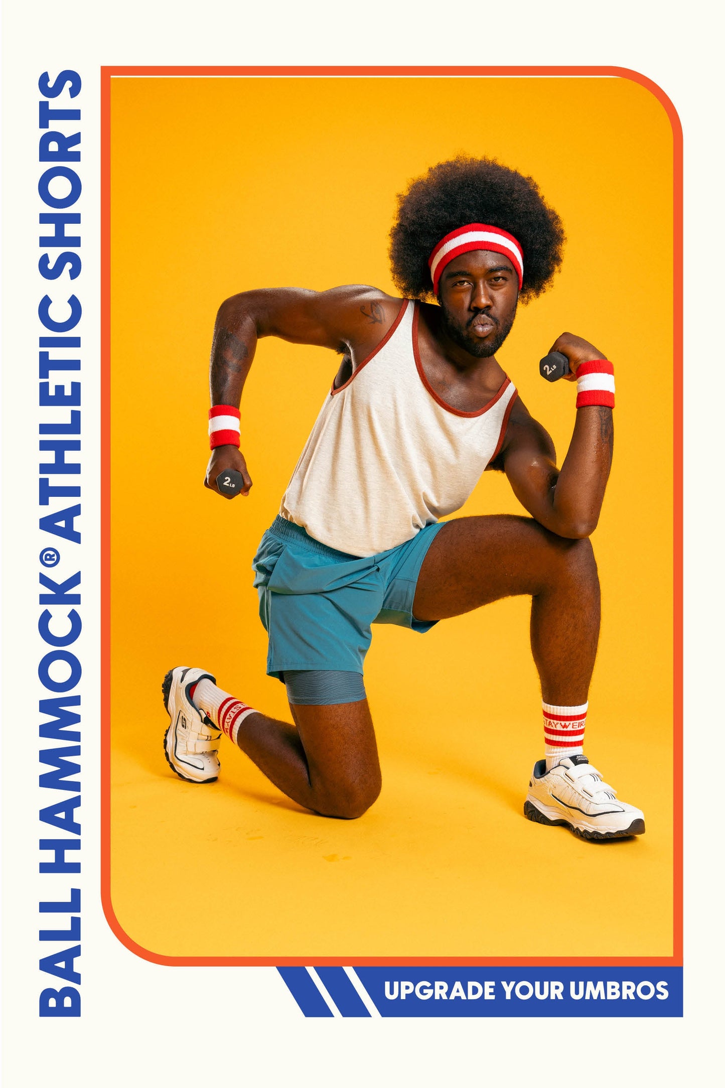  The Pick-up Game | Tonal Blue Ball Hammock® 9 Inch Athletic Shorts