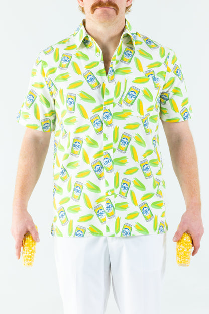  The Big Lump With Knobs | Busch Light Corn Hawaiian Shirt