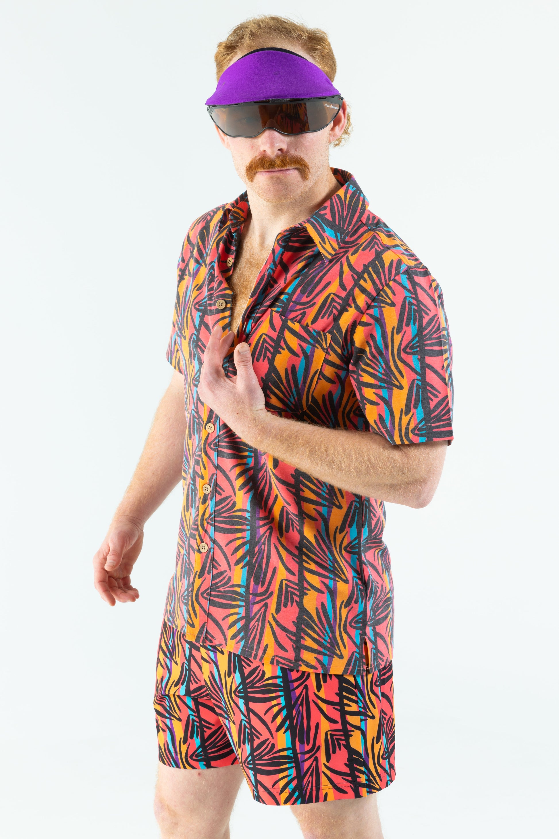  The Bay Breeze | Tropical Neon Ball Hammock® Pouch 5" Swim Trunks