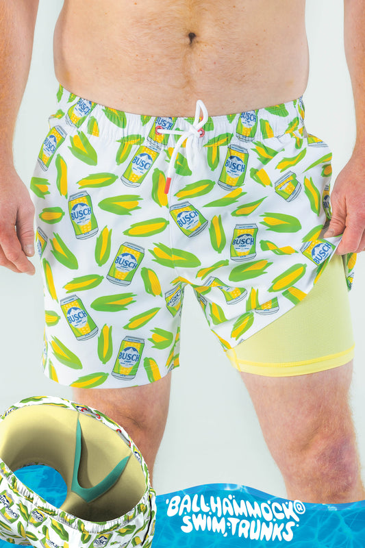  The Big Lump With Knobs | Busch Light Corn Ball Hammock® Pouch 5" Swim Trunks