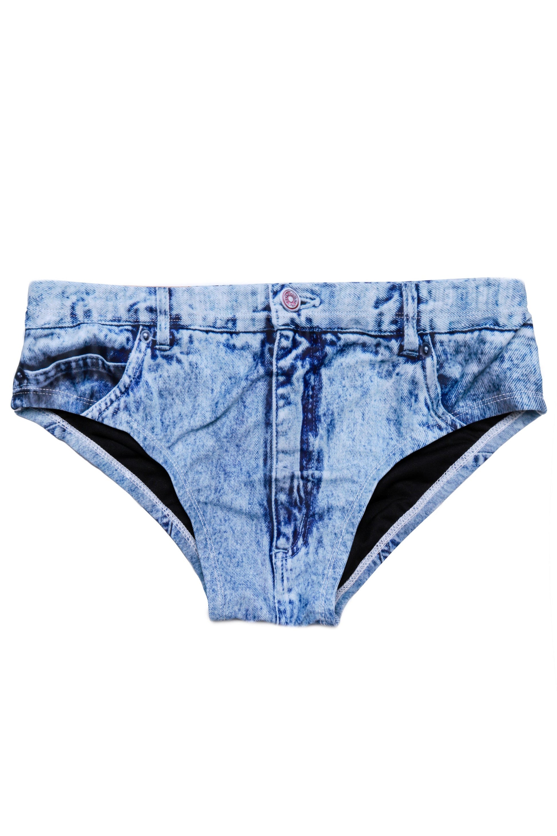  The Assid Washers | Faux-Denim Swim Brief